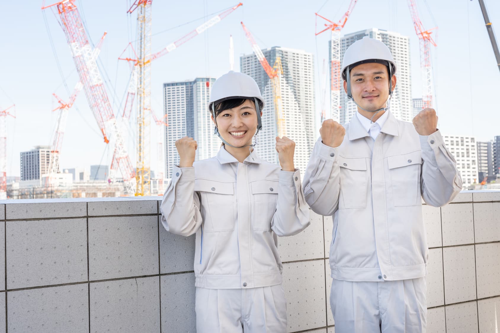 portrait of asian engineer in construction site